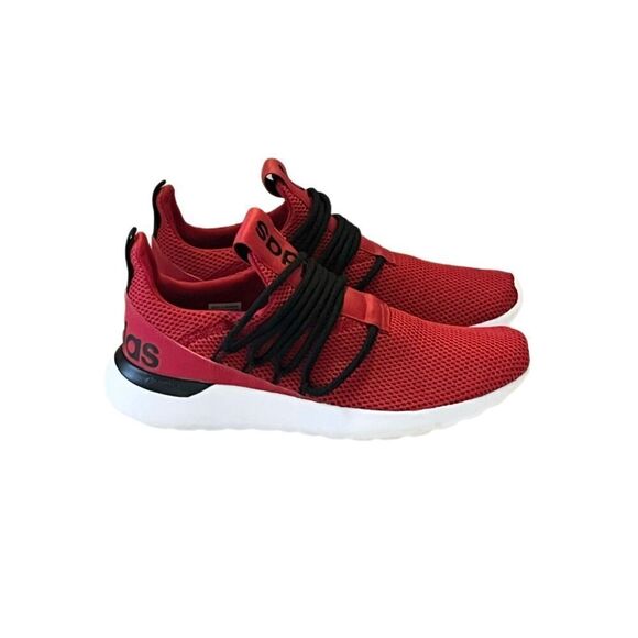 Adidas Lite Racer Adapt Men’s Red Black White Casual Shoes Size 10.5 - Picture 4 of 8